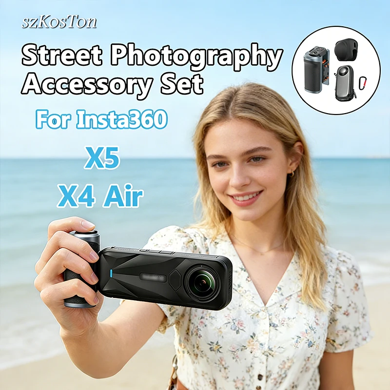 Photography Grip Insta360 X5 - Untuk Insta360 X5 X4 Tas Penyimpanan