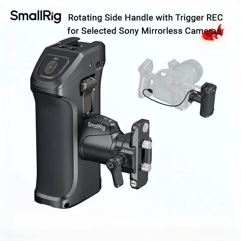 Sony Camera A7 Iv - SmallRig 3893 Pegangan Samping Berputar dengan