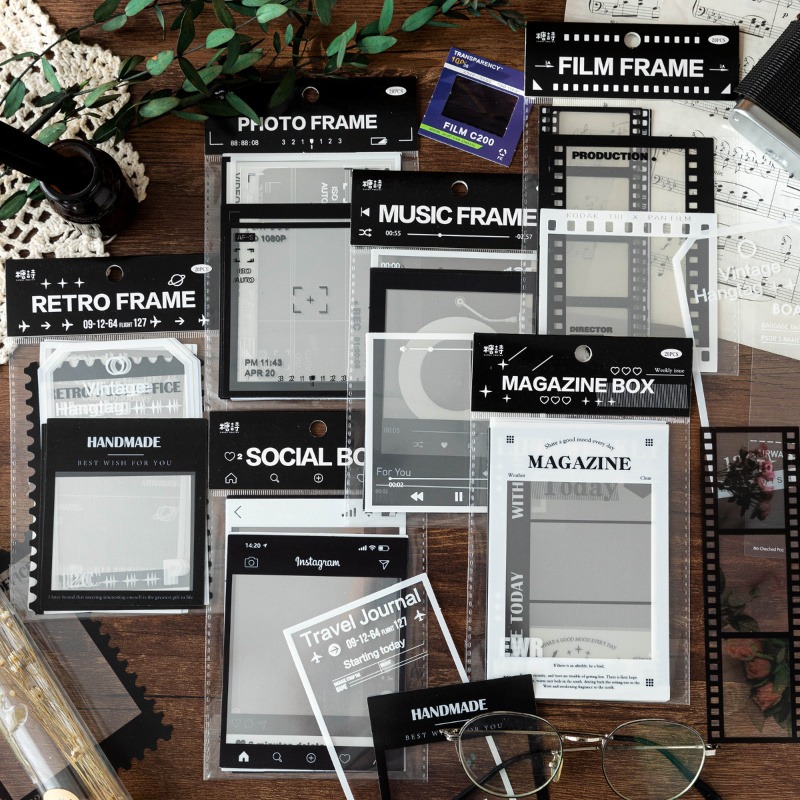 Photography Journal - 6 Paket Stiker Bingkai Musik Film