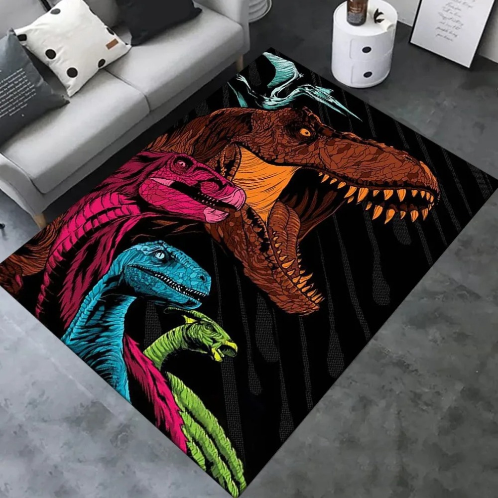 Photography Yoga - Karpet Dekorasi Kamar Pola Dinosaurus, Tikar