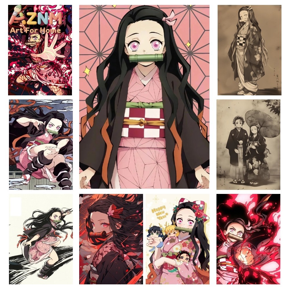 Photography Pose - AZNM Demon Slayer Kamado Nezuko Lukisan