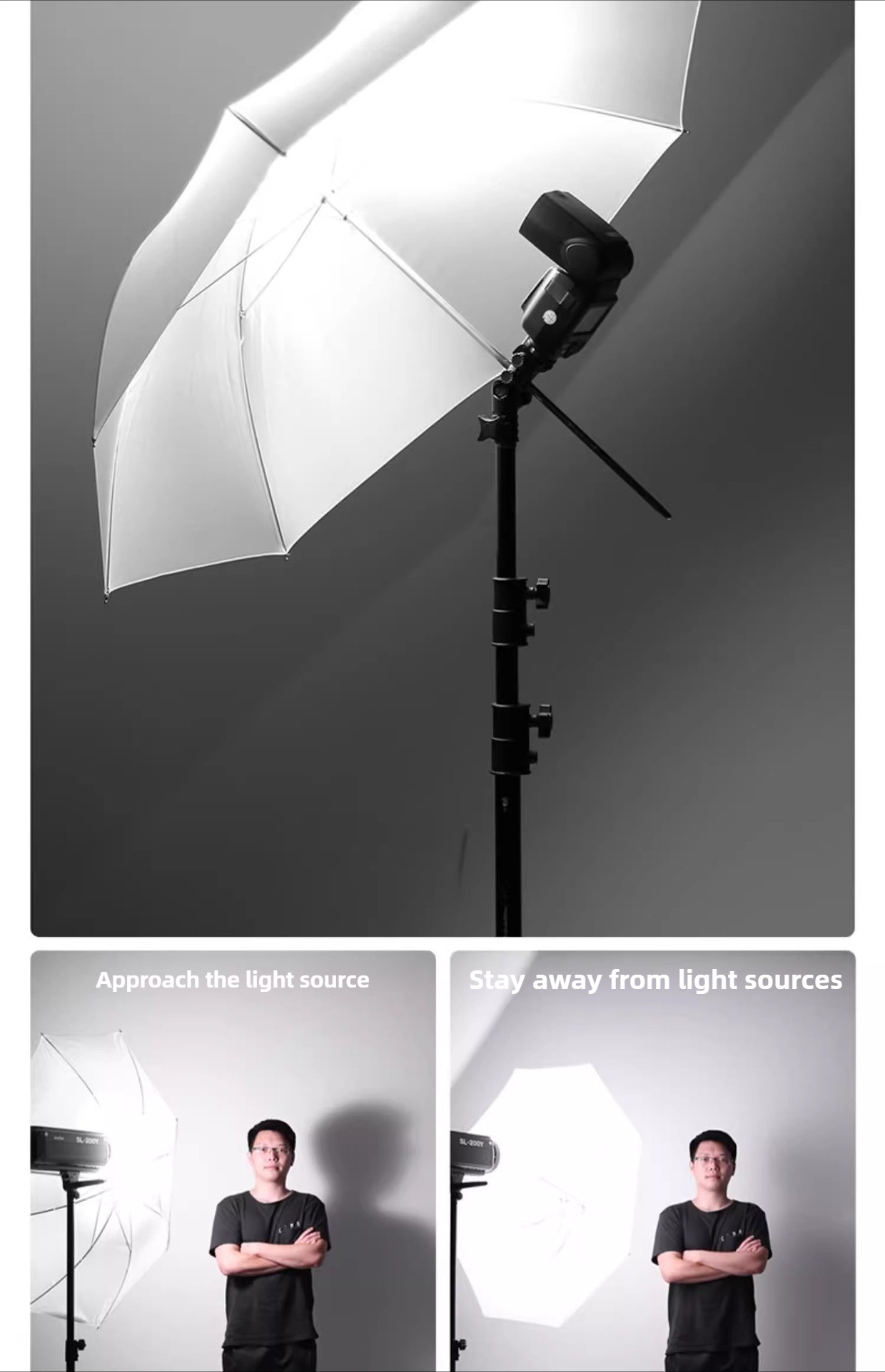 Photography Umbrella Diffuser - Payung Reflektor Cahaya Fotografi 33 inci,