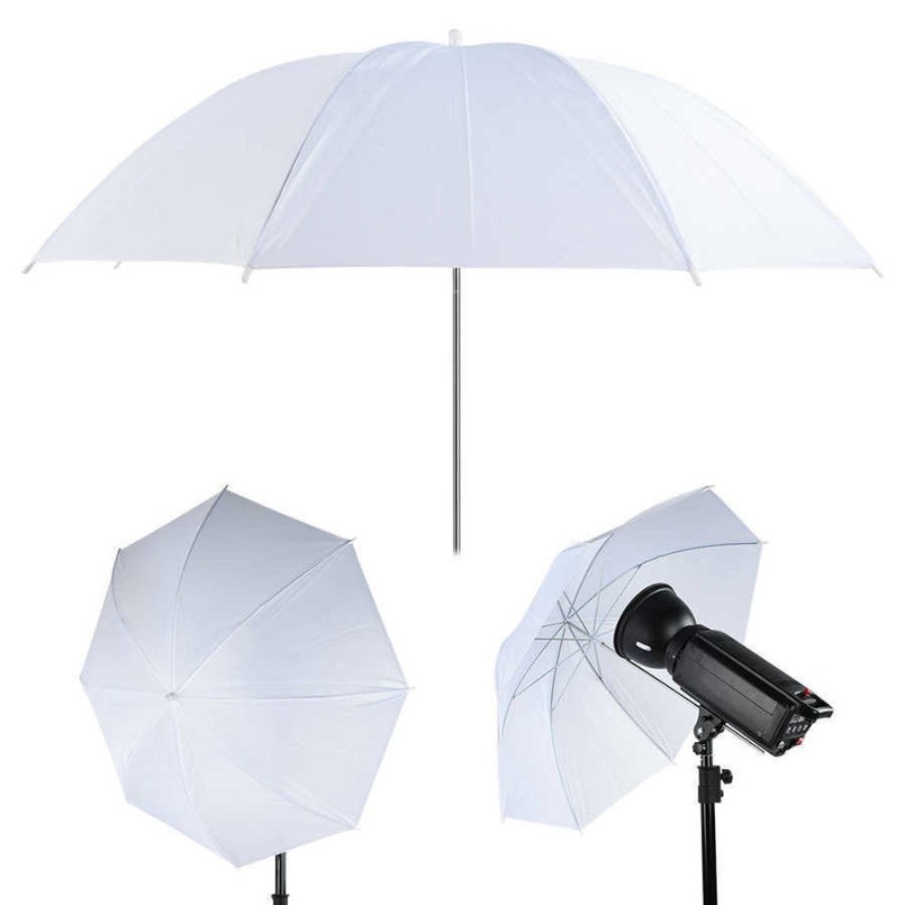 Photography Umbrella Diffuser - Payung Fotografi 50cm/20Inch dengan Gagang Logam,