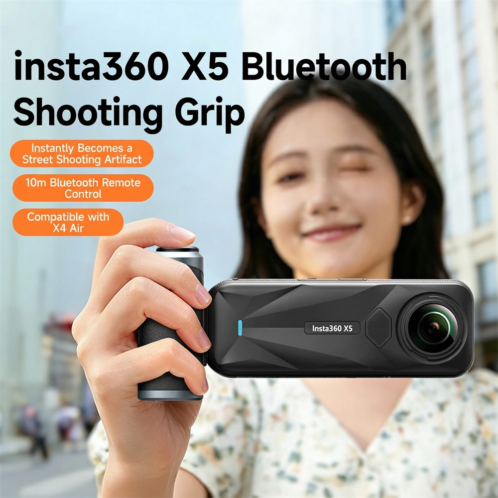 Photography Grip Insta360 X5 - VRIG GA-08SE Pegangan Fotografi Jalanan untuk