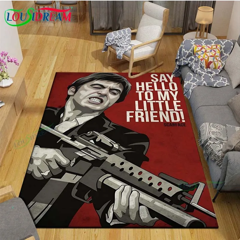 Photography Yoga - Film Godfather S-Scarface Karpet Dekorasi Kamar