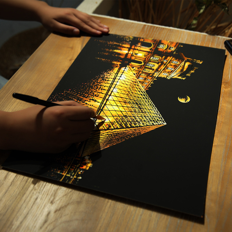 Lukisan Goresan DIY A3 Pemanda - Photography New York ulasan dan harga