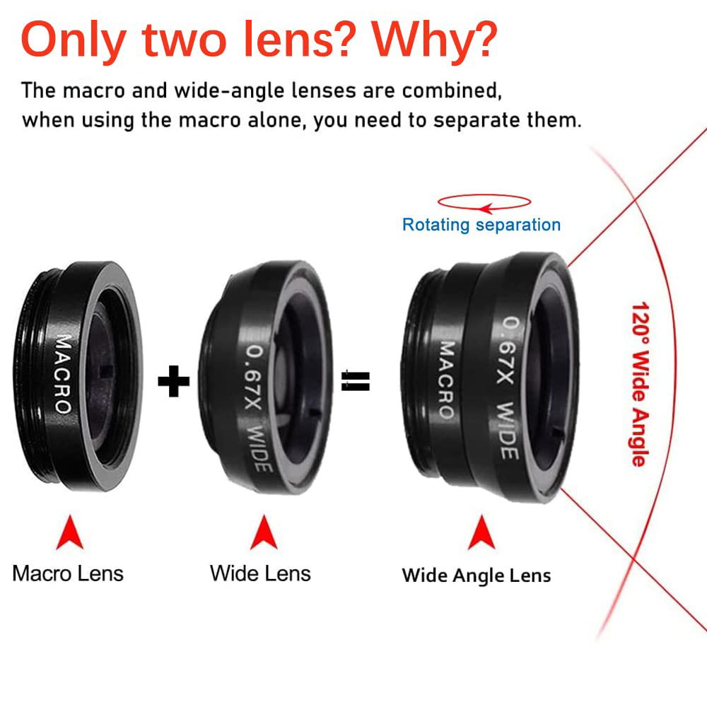 Lensa Ikan 3 in 1 Universal, L - Photography Xiaomi ulasan dan harga