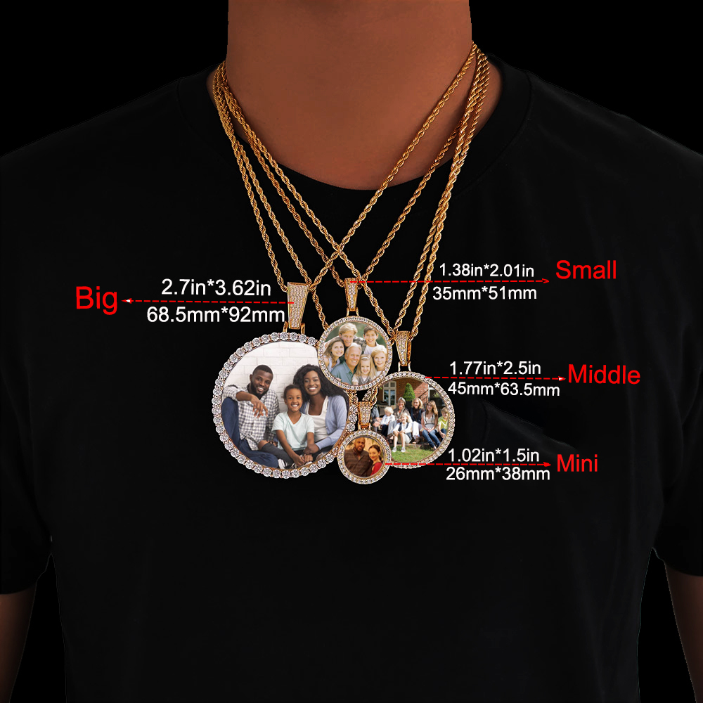 Kalung Liontin Foto Custom NY, - Photography Awards ulasan dan harga