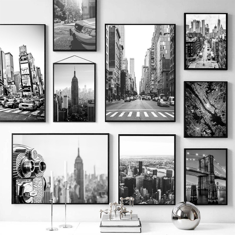1 Buah Lukisan Kanvas Tanpa Bi - Photography New York ulasan dan harga