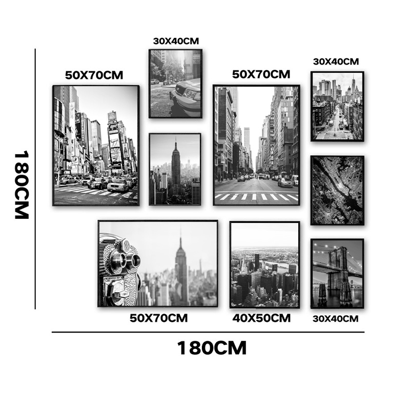 1 Buah Lukisan Kanvas Tanpa Bi - Photography New York ulasan dan harga