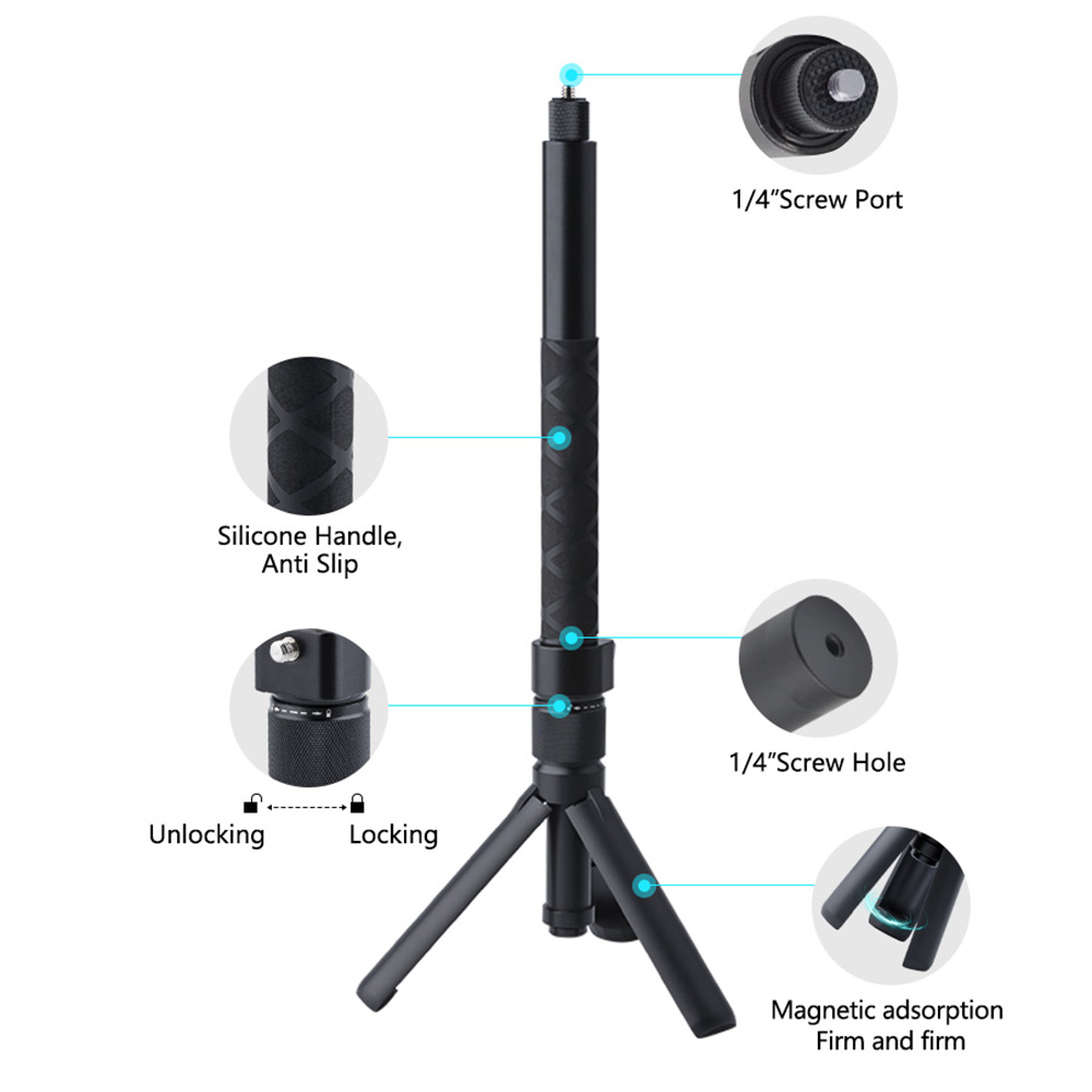 Pegangan Tripod Putar Bullet T - Photography Grip Insta360 X5 ulasan dan harga