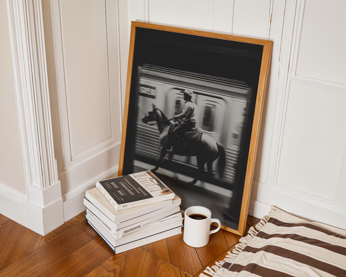 Cetakan Seni Dinding Koboi Vin - Photography New York ulasan dan harga