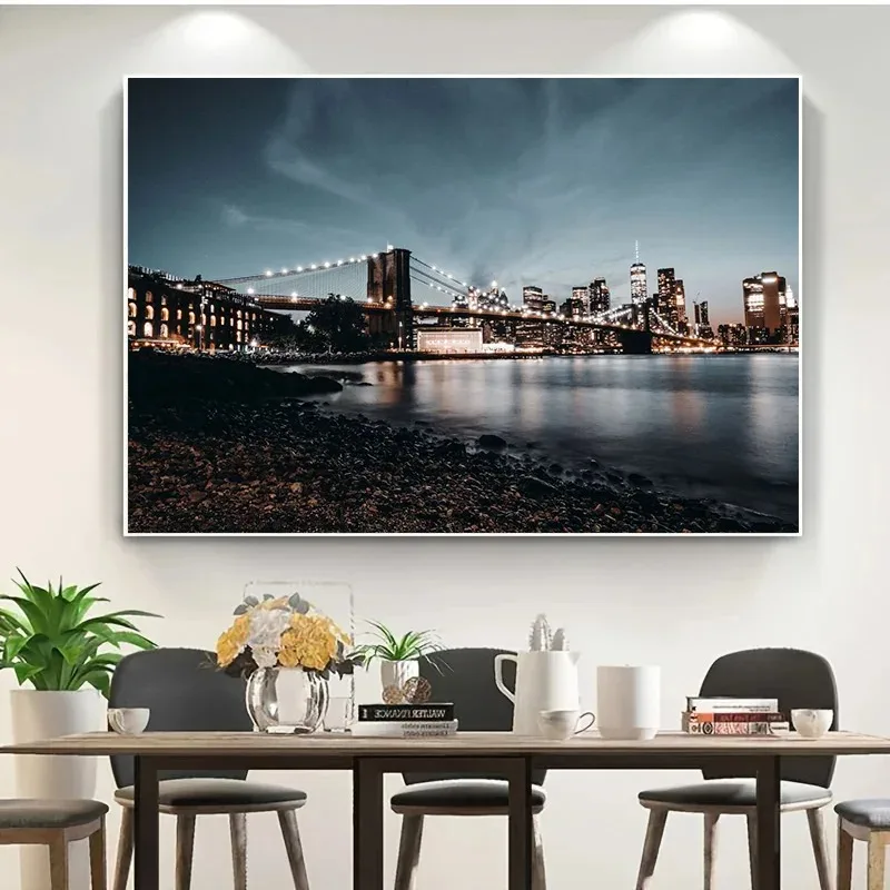 New York City Night Skyline pe - Photography New York ulasan dan harga