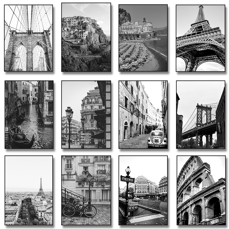 Tanpa Bingkai Hitam Putih Kota - Photography New York ulasan dan harga