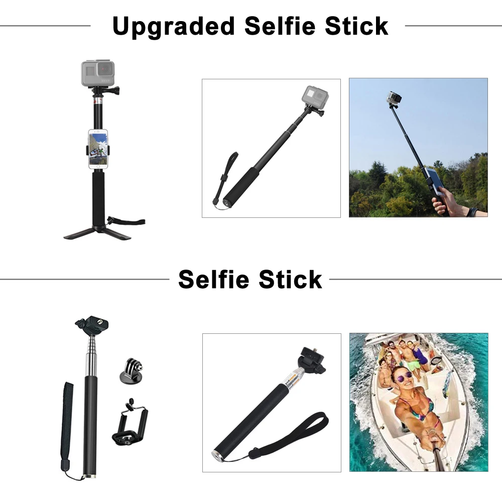 Set Aksesori GoPro untuk Go Pr - Gopro Action Camera Hero 11 Black ulasan dan harga