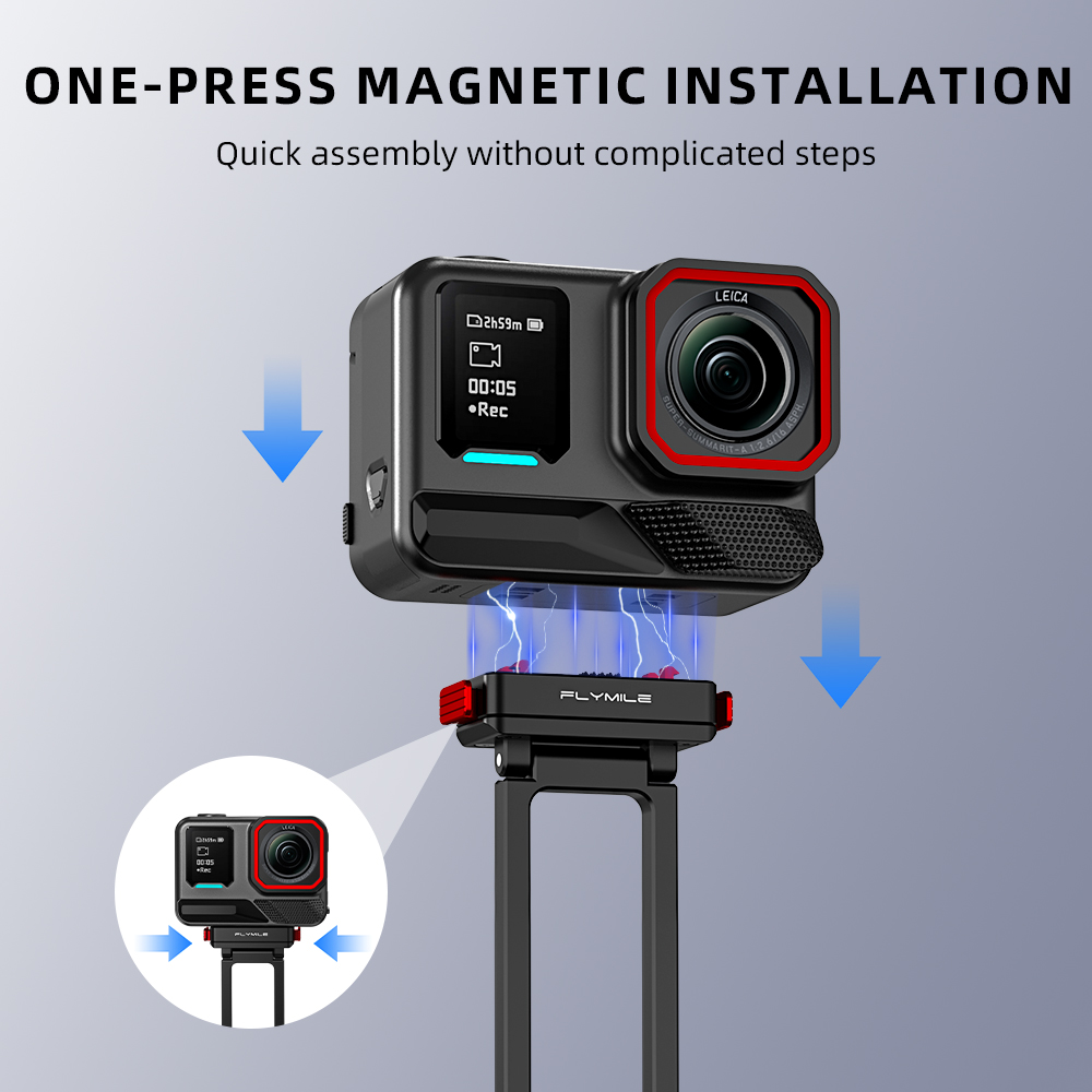 Tripod Logam Magnetik Flymile  - Photography Grip Insta360 X5 ulasan dan harga