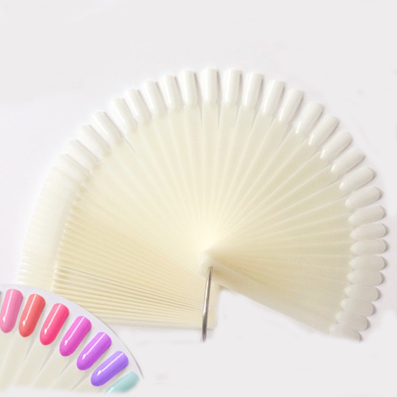 4 Warna 50 Buah Ujung Kuku Pal - Color Checker Card ulasan dan harga