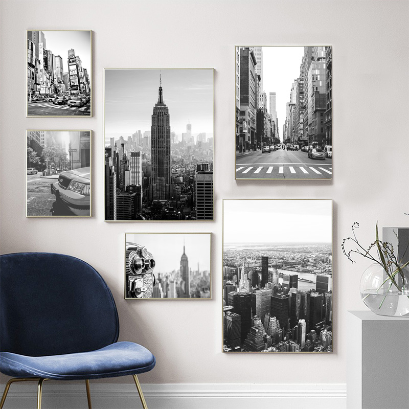 Poster Lukisan Kanvas Kota New - Photography New York ulasan dan harga