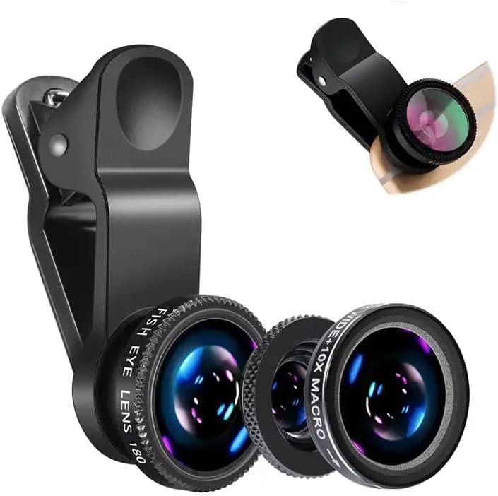 Lensa Kamera Mikro 3in1 Fishey - Photography Xiaomi ulasan dan harga