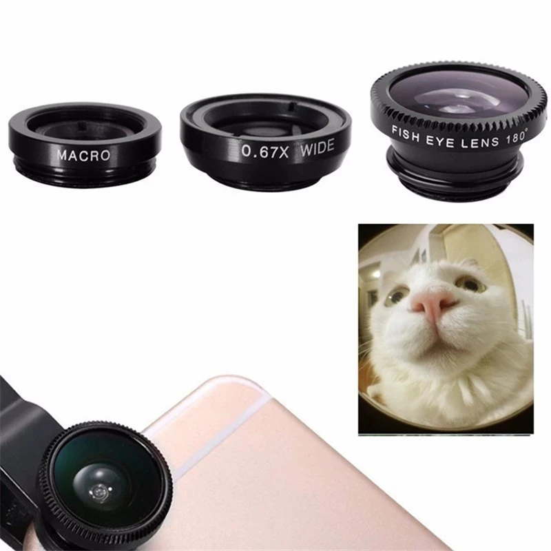 Lensa Kamera Mikro 3in1 Fishey - Photography Xiaomi ulasan dan harga